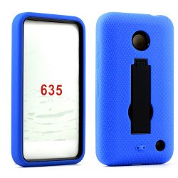 Nokia Lumia 635 Armor Hybrid Stand Case (Blue Black)